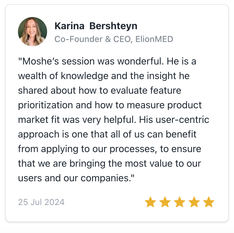 Client testimonial